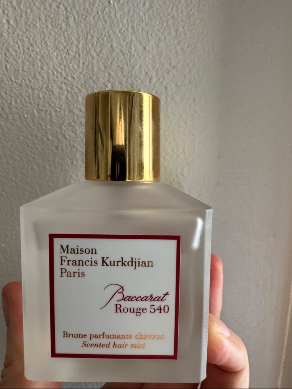 Maison Francis baccarat rouge 540 hair mist